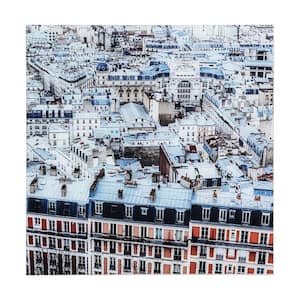 Tempered Glass Series "Au Revoir I" by Veronica Olson Unframed Architecture Photography Wall Art 22 in. x 22 in.