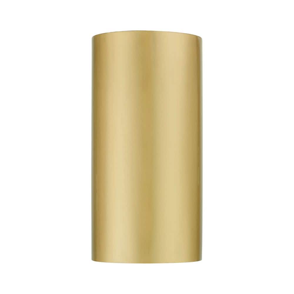 Satin Gold Handcrafted Stainless Steel Outdoor Wall Sconce