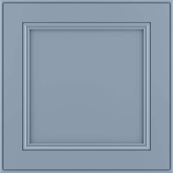 American Woodmark MacArthur 11 9/16-in. W x 3/4-in. D x 11 1/2-in. H in Painted Mist Cabinet Door Sample