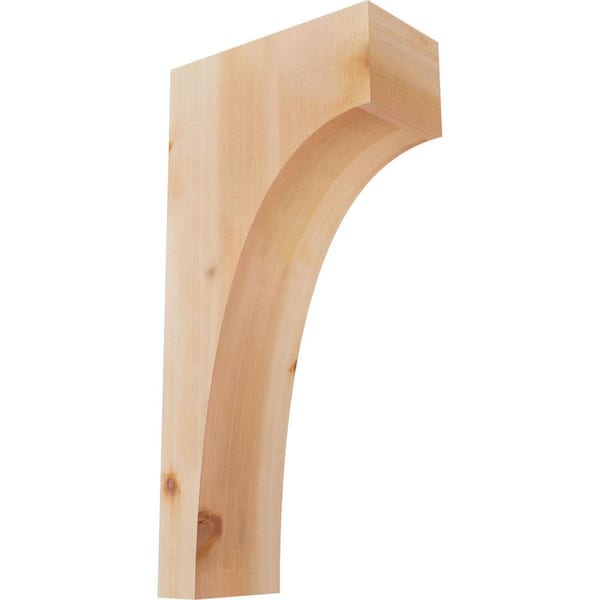 Ekena Millwork 5-1/2 in. x 12 in. x 24 in. Western Red Cedar Huntington Smooth Corbel