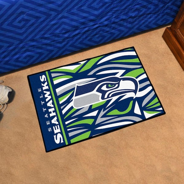 19 x 30 Seattle Seahawks Retro Logo Rectangle Starter Mat