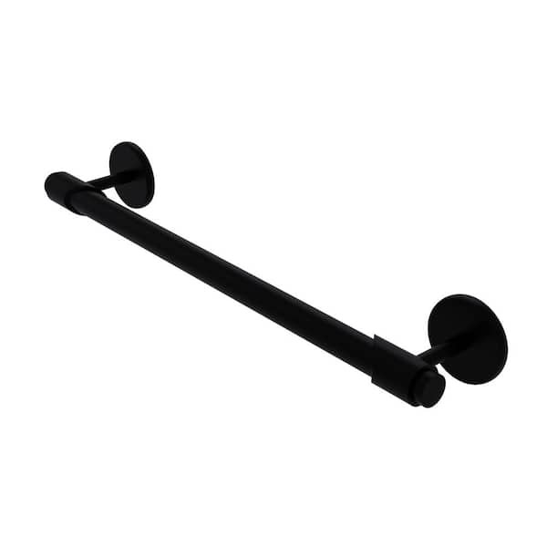 Allied Brass Tribecca Collection 18 in. Wall Mounted Single Towel Bar in Matte Black