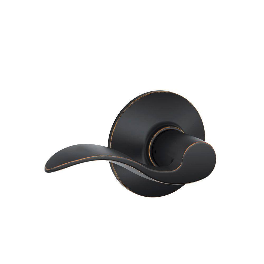 Schlage Camelot Touch Keyless Deadbolt & Accent Lever Set - Aged Bronze Keyless Entry System