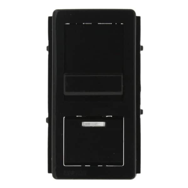 Leviton Color Change Face for Decora IllumaTech Fan Speed Control, Black IPQFK-E