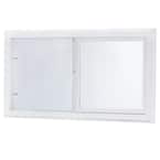31.75 in. x 13.75 in. Left-Hand Single Sliding Vinyl Window with Dual Pane Insulated Glass - White