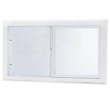 31.75 in. x 15.75 in. Left Hand Single Sliding Vinyl Window with Dual Pane Insulated Glass - White