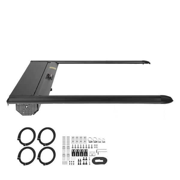 Retractable Tonneau Cover, Hard Tonneau Cover with Double-Lock and T-Slot, 5.0 ft. Cover with Built-in Drainage Pipe