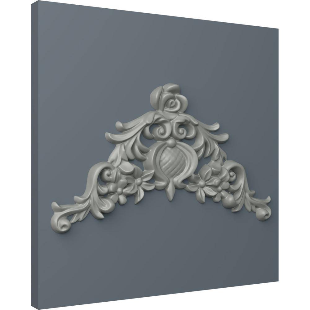 Primed Polyurethane Decorative Floral Wall Onlay