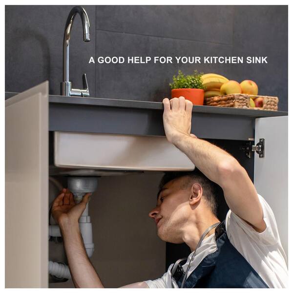 Kitchen Sink Drain Assembly, 3-1/2-Inch Kitchen Sink Strainer and