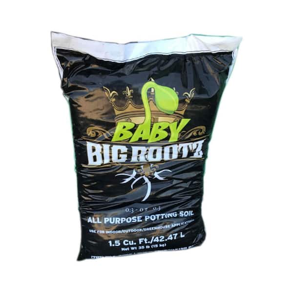 Hydrofarm Baby Rootz Seed Starting and Cloning Mix Potting Soil, 1.5 cub. ft.