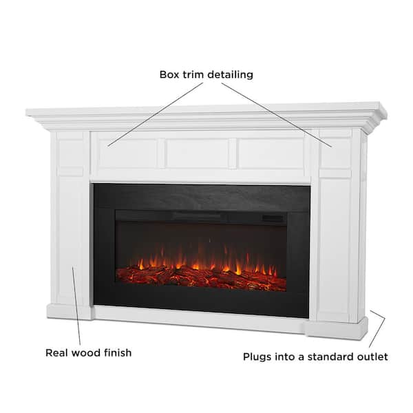 Real Flame Alcott Landscape 75 in. Freestanding Electric Fireplace