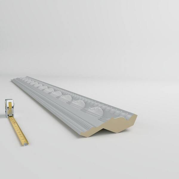 Ekena Millwork Arianna 6.625 in. D x 8.25 in. W x 96 in. L Polyurethane Crown Moulding