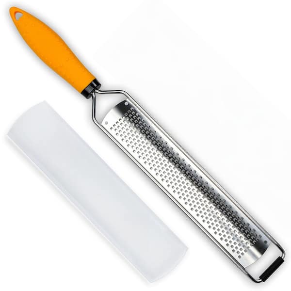 Stainless Steel Multi Grater for Lemon, Garlic, Chocolate, Fruits, Vegetables, Ginger and Parmesan Cheese (1-Pack)