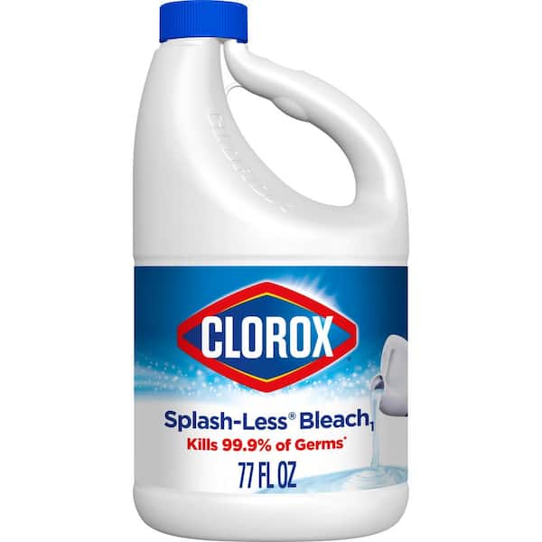 Clorox 77 fl. oz. Splash-Less Concentrated Disinfecting Regular Liquid Bleach (6-Pack)