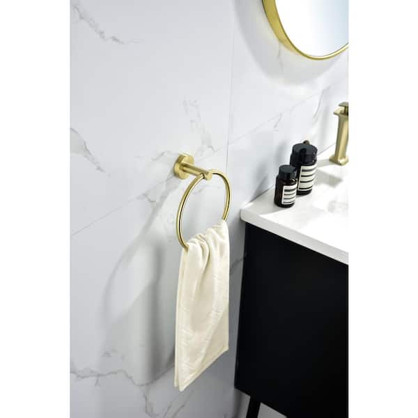 6 Piece Stainless Steel Bathroom Towel Rack Set Wall Mount Silver - Bed  Bath & Beyond - 34431671