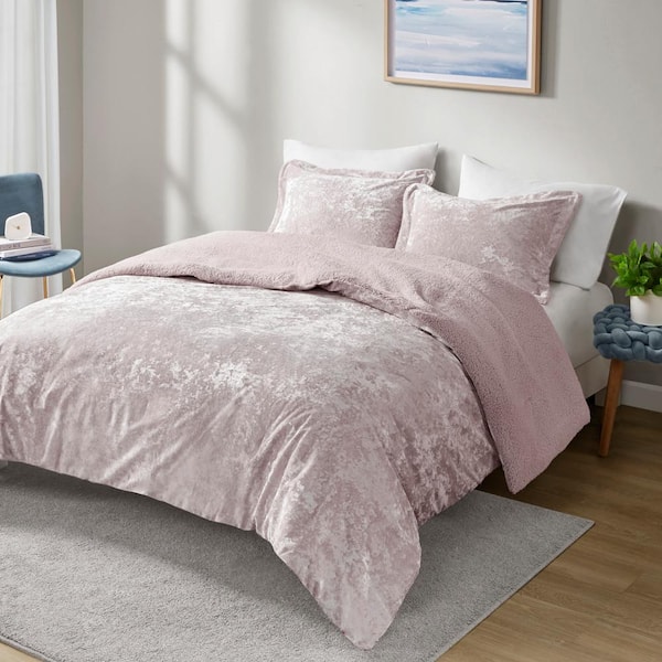 Gemma 3-Piece Lavender Polyester Full/Queen Comforter Set