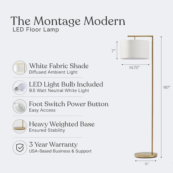 Resi LED Floor Lamp, Gooseneck, 60 Resi LED Floor Lamp, Gooseneck, 60