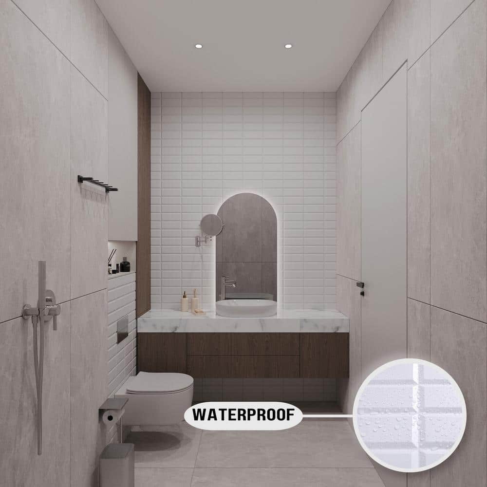 White 3D Textured PVC Decorative Wall Panels for Shower and Bath