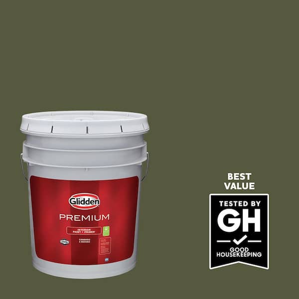 Glidden Premium 5 gal. PPG1125-7 Pinetop Eggshell Interior Paint