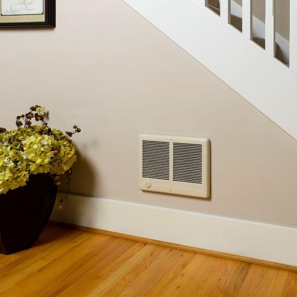 Cadet Com-Pak Twin 4,000-Watt 240-Volt Fan-Forced In-Wall Electric Heater  Almond CSTC402TA - The Home Depot