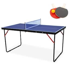 Tidoin Table Tennis Table Midsize Foldable Portable Ping Pong