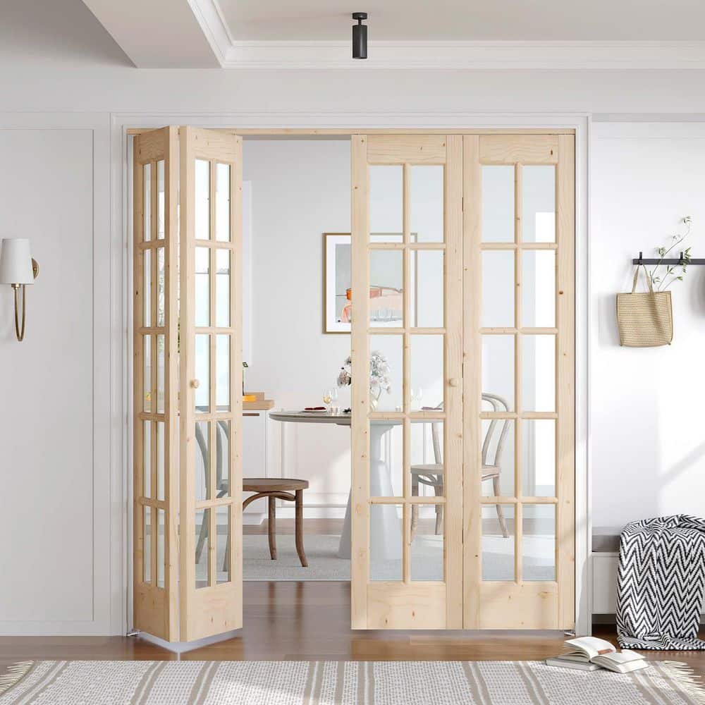 easelife 72 in. x 80 in. (Double 36 in. Bifold Door) Pre Assembled