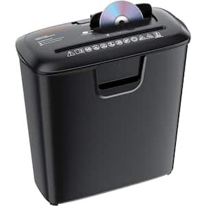 8-Sheet StripCut Paper CD/Credit Card Shredder Machine with Overheat Protection, 3.4 Gallons Wastebasket in Black