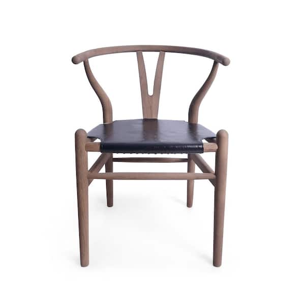 Noble House Gessford Antique Brown Wood Dining Chair