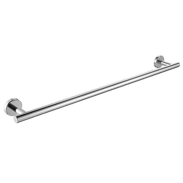 27 in. Wall Mount Stainless Steel Towel Bar in Chrome