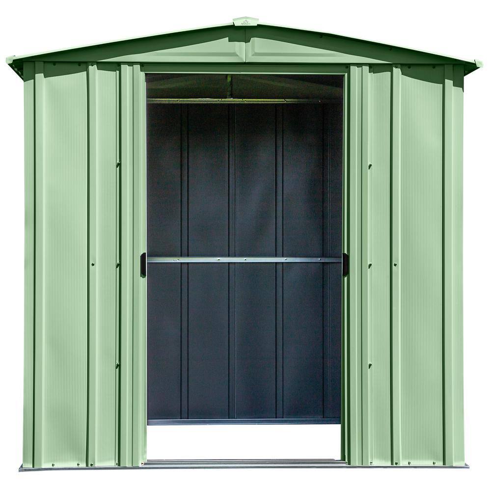 6 ft. x 5 ft. Sage Green Galvanized Steel Storage Shed