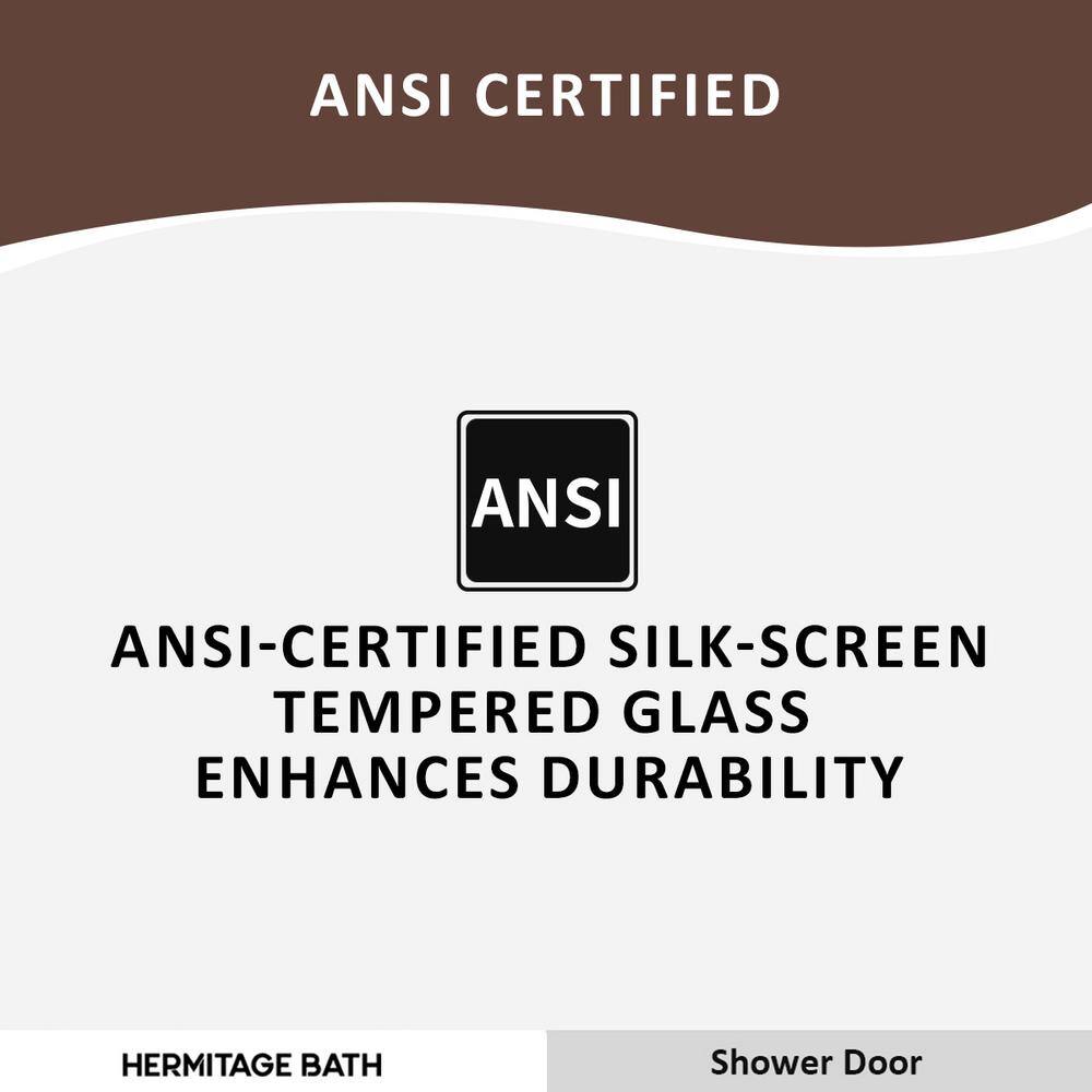 Nepti Matte Black Semi-Frameless Sliding Shower Door with Clear Glass