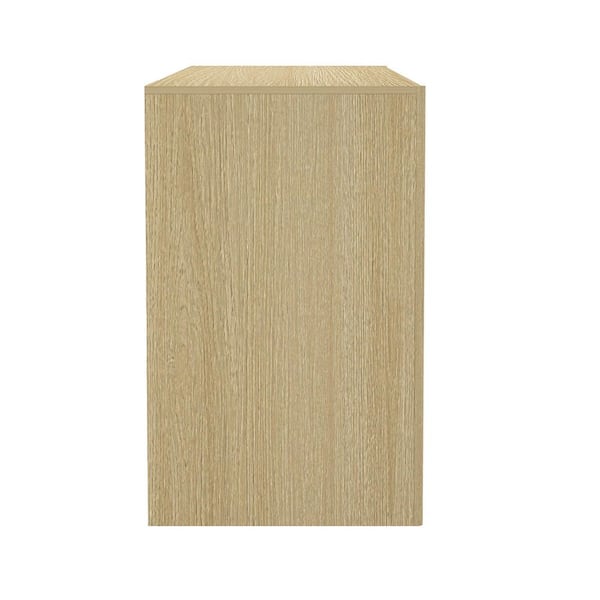Manhattan Comfort Linda Natural Oak 6-Drawer 72 in. Wide Modern 