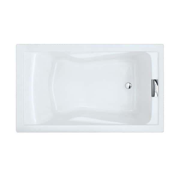 Reversible Drain Deep Soaking Tub, Deep Standard Size Bathtub