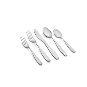 Tyrus 89-Piece Satin Mirror 18/0 Stainless Steel Flatware Set (Service for 12)