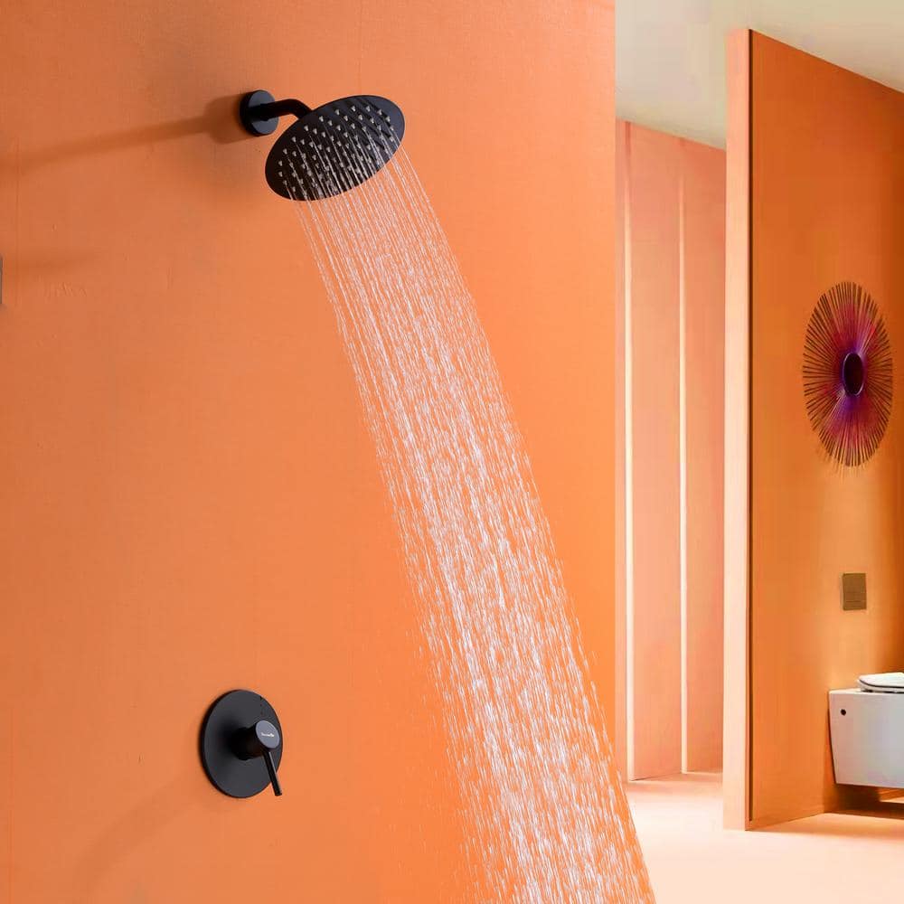 Single Handle 1-Spray Pattern Shower Faucet 1.5 GPM, Shower Trim Kit with H