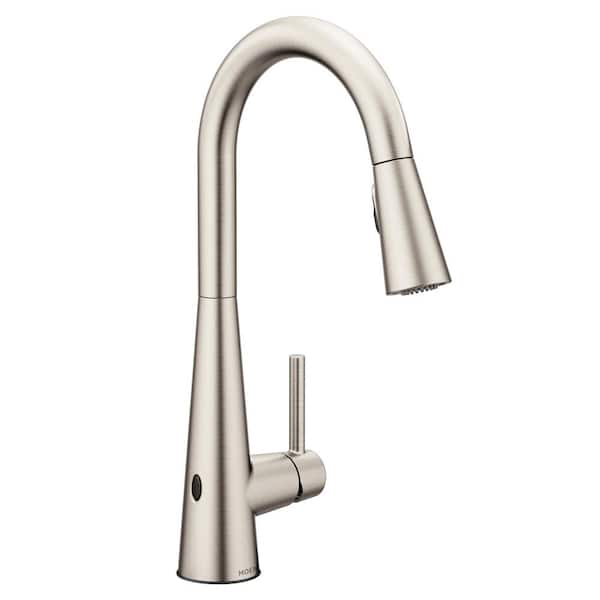 MOEN Sleek Touchless Single-Handle Pull-Down Sprayer Kitchen Faucet with MotionSense Wave in Spot Resist Stainless