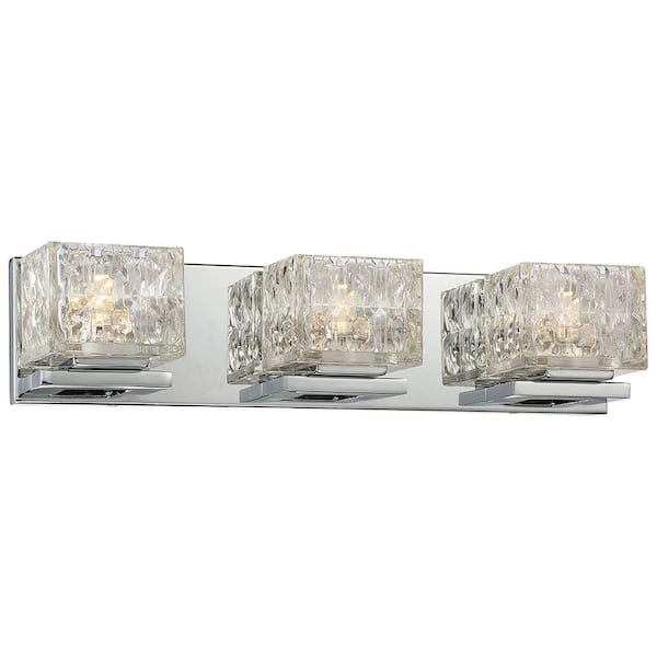 Home Decorators Collection 3-Light Chrome LED Bath Vanity Light