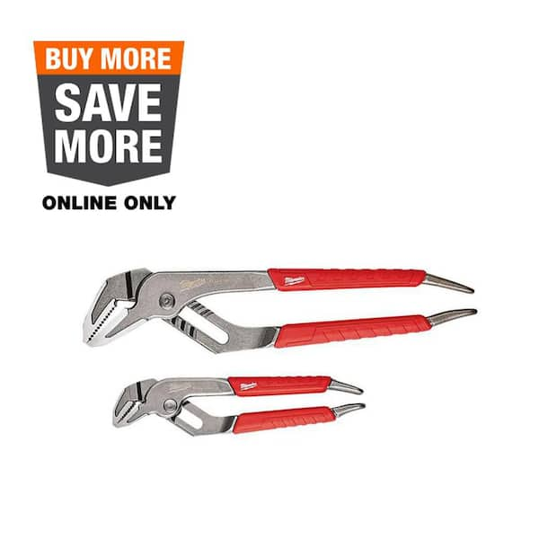 6 in. and 10 in. Straight-Jaw Pliers Set (2-Piece)