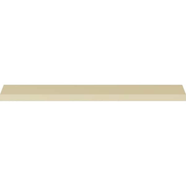 Ekena Millwork 1-1/4 in. x 1-1/4 in. x 94-1/2 in. Polyurethane Hillsborough Traditional Smooth Crown Moulding