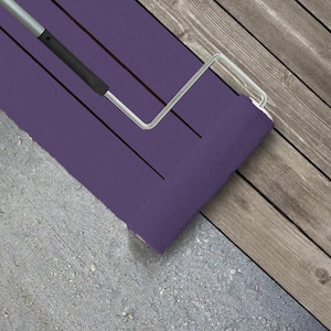 1 gal. #HDC-MD-25 Virtual Violet Textured Low-Lustre Enamel Interior/Exterior Porch and Patio Anti-Slip Floor Paint