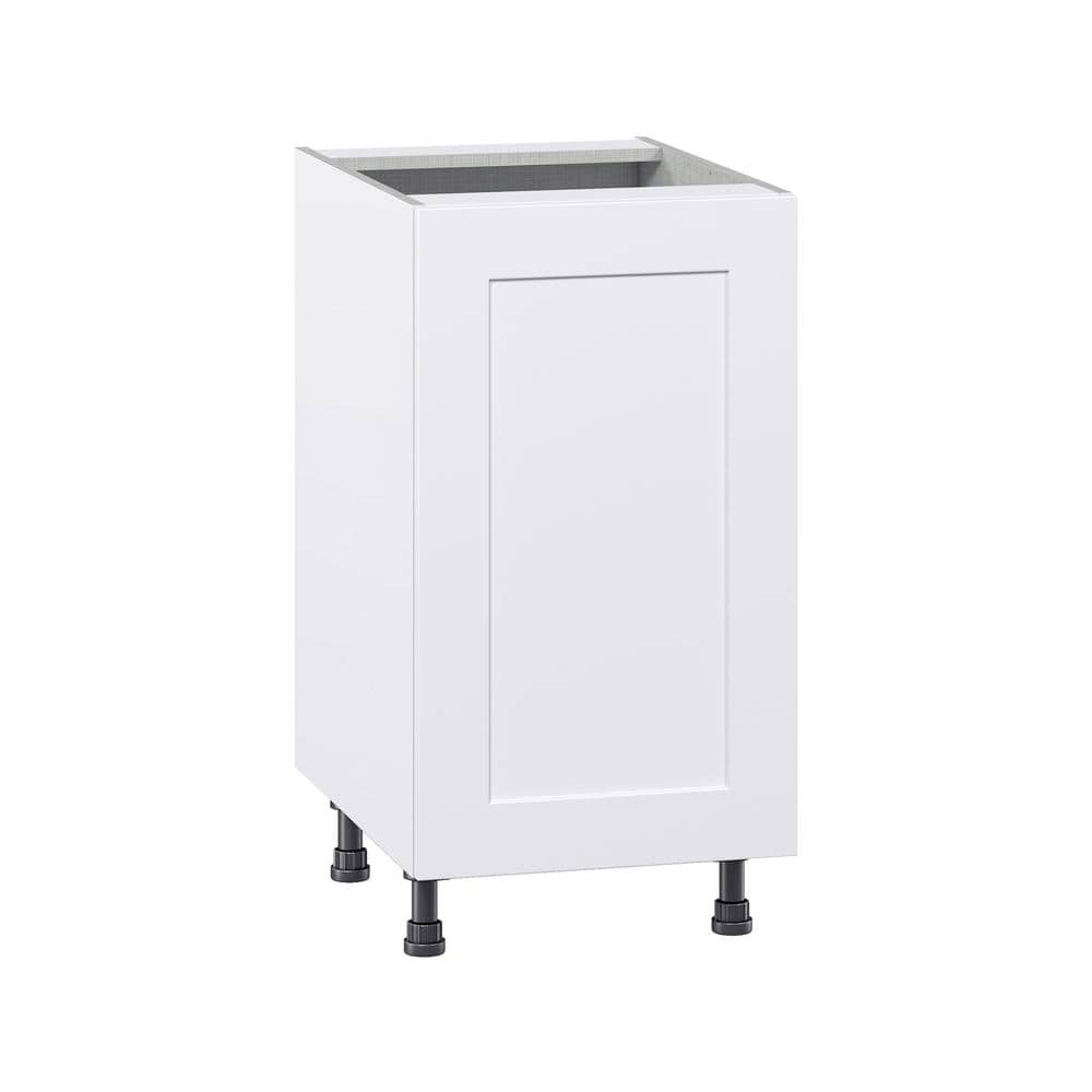 J COLLECTION Wallace Painted White Shaker Assembled Base Kitchen ...