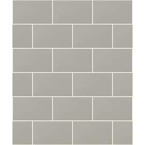 Neale Light Grey Subway Tile Light Grey Wallpaper Sample