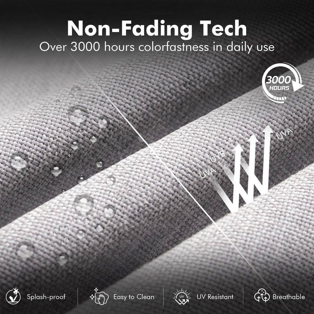 Material durability and features of the outdoor wicker.