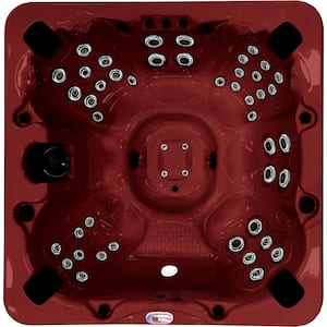 7-Person 56-Jet 240-Volt Premium Acrylic Bench Spa Standard Hot Tub with Bluetooth Sound System and LED Waterfall