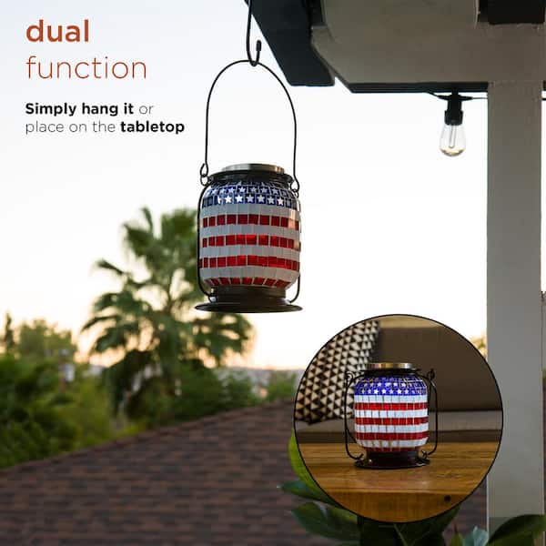 Patriotic solar lights hot sale
