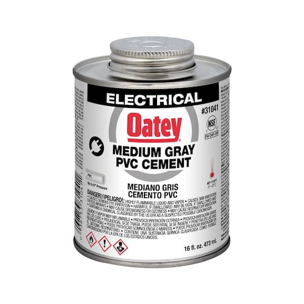 Oatey 16 oz. Medium Gray Electrical PVC Pipe Cement