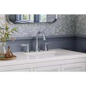 Bellera 8 in. Widespread Double-Handle Bathroom Faucet in Vibrant Brushed Nickel