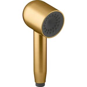 Statement 1-Spray Patterns with 1.75 GPM 2.5 in. Wall Mount Handheld Shower Head in Vibrant Brushed Moderne Brass