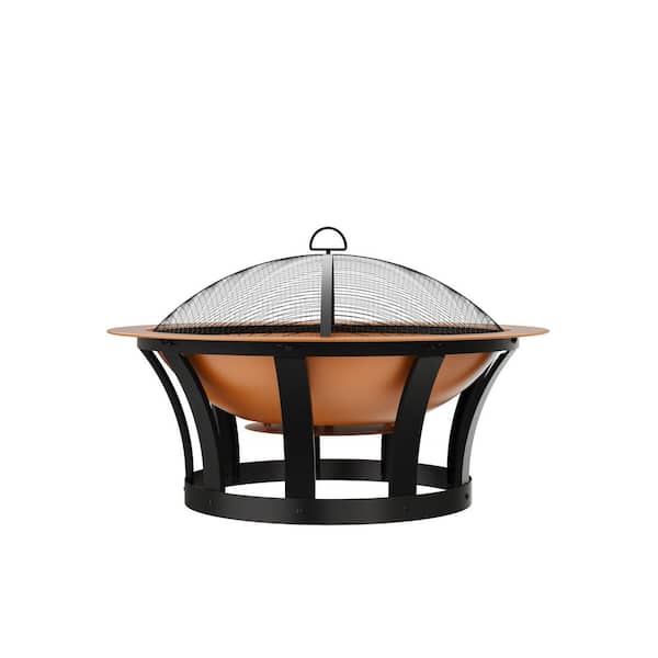 Hampton Bay Pendleton 36 in. Copper Finish Steel Wood Burning Fire