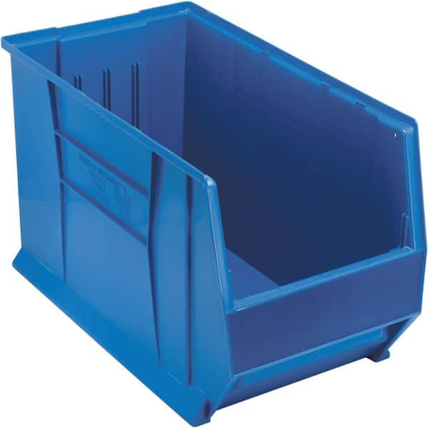 30 in. Quantum Hulk 33 Gal. Storage Tote in Blue (1-Pack)